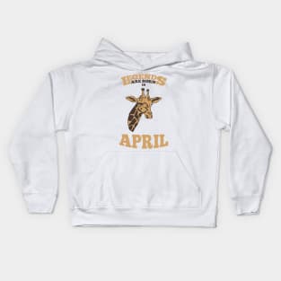 April The Baby Giraffe Kids Hoodie